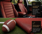 Load image into Gallery viewer, Football Upholstery Faux Leather Vinyl Fabric | Indoor Outdoor Durable Vinyl by the Yard | Upholstery Material
