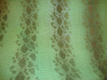Load image into Gallery viewer, Snake Viper Fake vinyl  leather Green  Embossed pattern upholstery fabric
