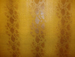 Load image into Gallery viewer, vinyl faux leather Snake Viper  Caramel  Embossed pattern upholstery 54" Wide
