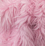 Load image into Gallery viewer, Faux Fur Mongolian Pink 60 Inch Wide Fabric By the Yard 60" wide
