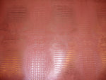 Load image into Gallery viewer, faux fake Leather Alligator ROSE SILVER Metallic Embossed upholstery fabric sold BTY 54" Wide
