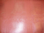 Load image into Gallery viewer, faux fake Leather Alligator ROSE SILVER Metallic Embossed upholstery fabric sold BTY 54" Wide
