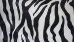 Load image into Gallery viewer, Black white Zebra Velboa Animal print Drapery Upholstery Fabric BY THE YARD 60" Wide
