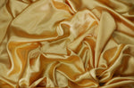 Load image into Gallery viewer, Charmeuse Satin polyester fabric 60" Wide GOLD Solid Silky Shinny by the yard
