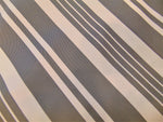 Load image into Gallery viewer, Gray Striped 600 Denier Waterproof UV Protection Nylon Canvas 60" Wide || Sunbrella Fabric by the Yard
