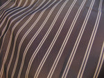 Load image into Gallery viewer, Brown Thin Stripe 600 Denier Waterproof UV Protection Nylon Canvas 60" Wide || Sunbrella Fabric by the Yard
