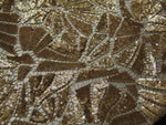 Load image into Gallery viewer, Gold Sheer Second Skin Sequin Knit 54” Wide || High End Fabric by the Yard

