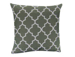 Load image into Gallery viewer, Set of 2 Grey White Moroccan Canvas Zippered 18” x18” Pillows || Home Décor
