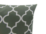 Load image into Gallery viewer, Set of 2 Grey White Moroccan Canvas Zippered 18” x18” Pillows || Home Décor
