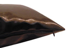 Load image into Gallery viewer, Dark Brown Faux Leather 18"x18" Pillow || Home Decor
