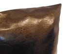 Load image into Gallery viewer, Dark Brown Faux Leather 18"x18" Pillow || Home Decor
