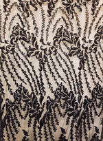 Load image into Gallery viewer, Black Nude SUTRA Sequin Stretch Mesh 55" Wide || Fabric by the Yard
