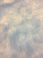 Load image into Gallery viewer, Baby Blue Tipped White Shaggy Faux Fur Suede Back 108”x60” Throw Blanket || Home Décor
