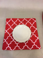 Load image into Gallery viewer, Set of 6 Moroccan Style Outdoor/Indoor 14"x14" Square Placemats || Home Décor
