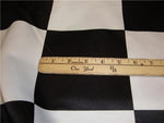 Load image into Gallery viewer, Checkered Flag 5.5" Dull Bridal Satin Polyester 60" Wide || Fabric by the Yard
