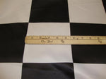 Load image into Gallery viewer, Checkered Flag 5.5" Dull Bridal Satin Polyester 60" Wide || Fabric by the Yard
