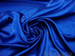 Load image into Gallery viewer, True Blue Bridal Satin Polyester 58" Wide || Fabric by the Yard
