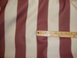 Load image into Gallery viewer, Burgundy White Striped 600 Denier Waterproof UV Protection Polyester Canvas 60" Wide || Sunbrella Fabric by the Yard
