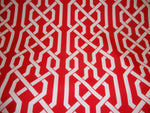 Load image into Gallery viewer, Red White Roman Style 600 Denier Waterproof UV Protection Polyester Canvas 60" Wide || Sunbrella Fabric by the Yard
