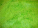 Load image into Gallery viewer, Lime Sparkle Faux Fur 60” Wide || Fabric by the Yard
