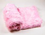 Load image into Gallery viewer, Light Pink Shaggy Faux Fur Suede Back 108”x60” Throw Blanket || Home Décor
