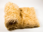 Load image into Gallery viewer, Camel Shaggy Faux Fur Suede Back 108”x60” Throw Blanket || Home Décor
