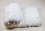 Load image into Gallery viewer, White Shaggy Faux Fur Suede Back 108”x60” Throw Blanket || Home Décor
