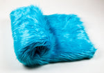 Load image into Gallery viewer, Aqua Shaggy Faux Fur Suede Back 108”x60” Throw Blanket || Home Décor
