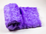 Load image into Gallery viewer, Purple Shaggy Faux Fur Suede Back 108”x60” Throw Blanket || Home Décor
