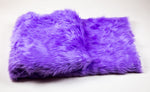 Load image into Gallery viewer, Purple Shaggy Faux Fur Suede Back 108”x60” Throw Blanket || Home Décor

