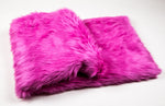 Load image into Gallery viewer, Fuchsia Shaggy Faux Fur Suede Back 108”x60” Throw Blanket || Home Décor
