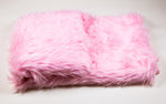 Load image into Gallery viewer, Light Pink Shaggy Faux Fur Suede Back 108”x60” Throw Blanket || Home Décor
