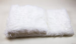 Load image into Gallery viewer, White Shaggy Faux Fur Suede Back 96”x120” XL King Throw Blanket || Home Décor
